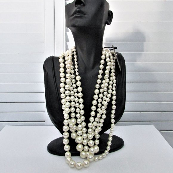 J Crew pearl twisted hammock necklace - Picture 3 of 6